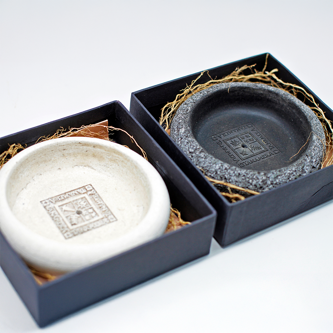 SD Round Riverstone Soap Holder (White)