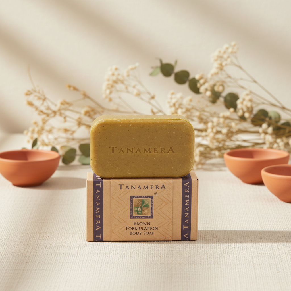 tanamera natural brown formulation body soap