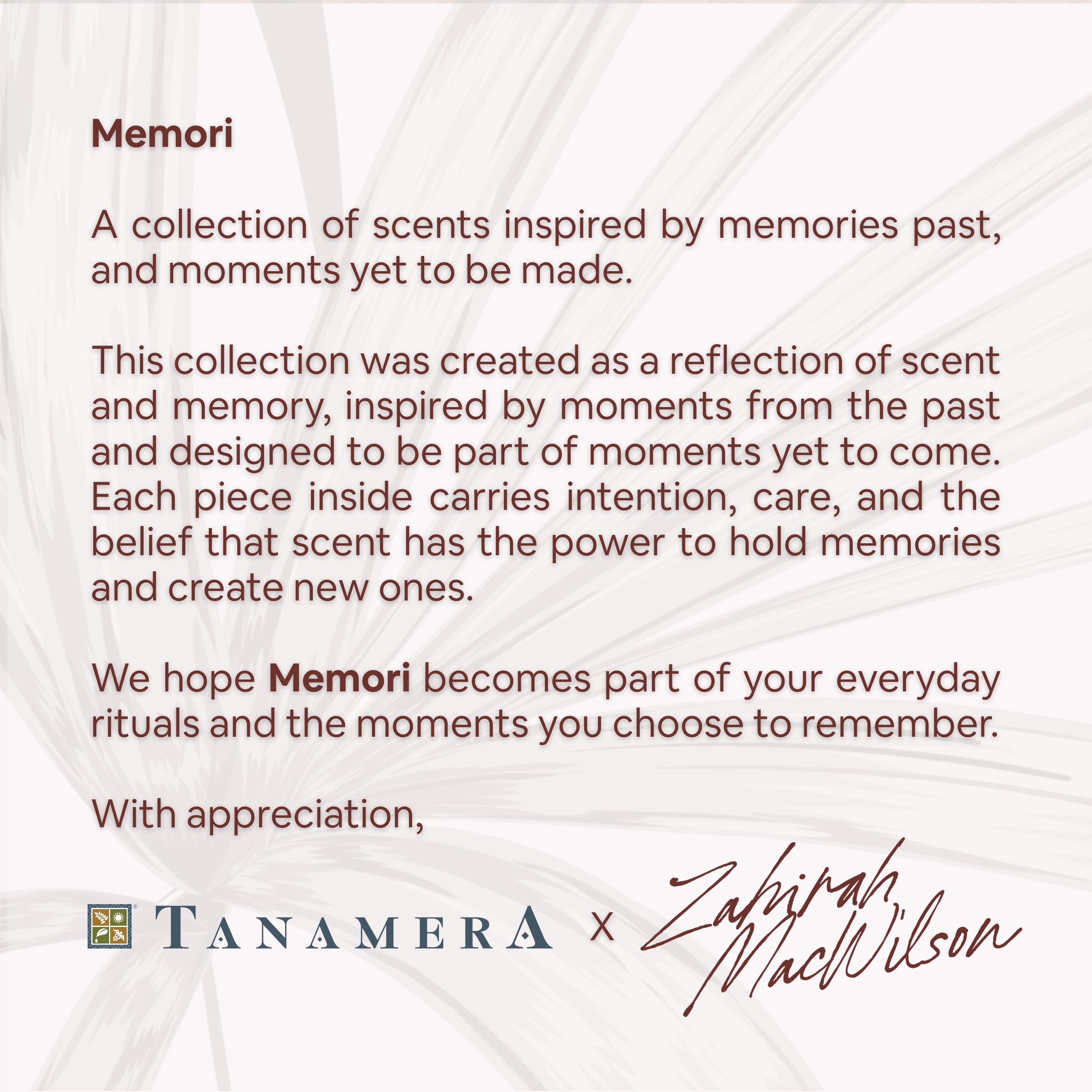 Memori - Zahirah MacWilson Exclusive EO Set
